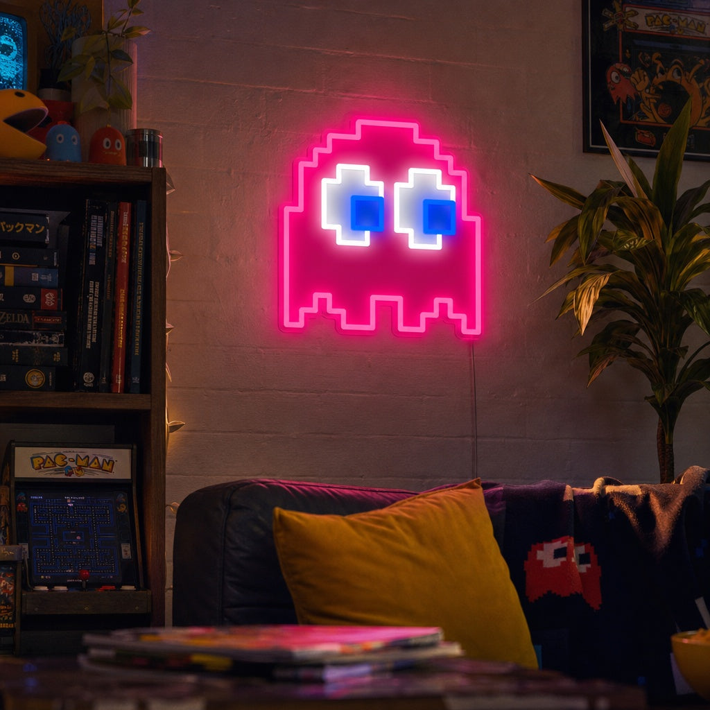"Arcade Ghost" Neon Sign