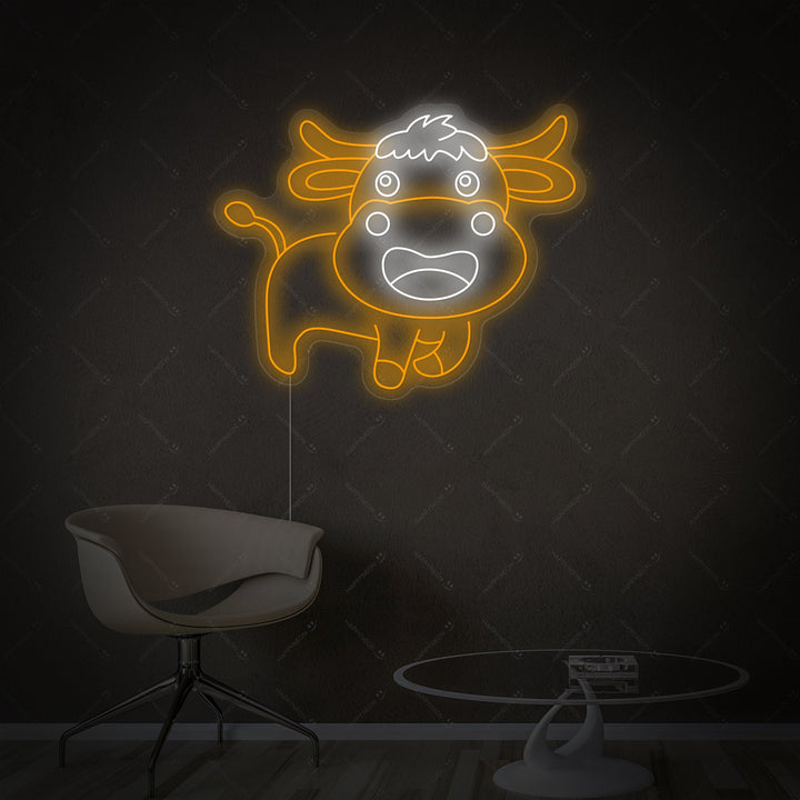 "Baby Cow" Neon Sign