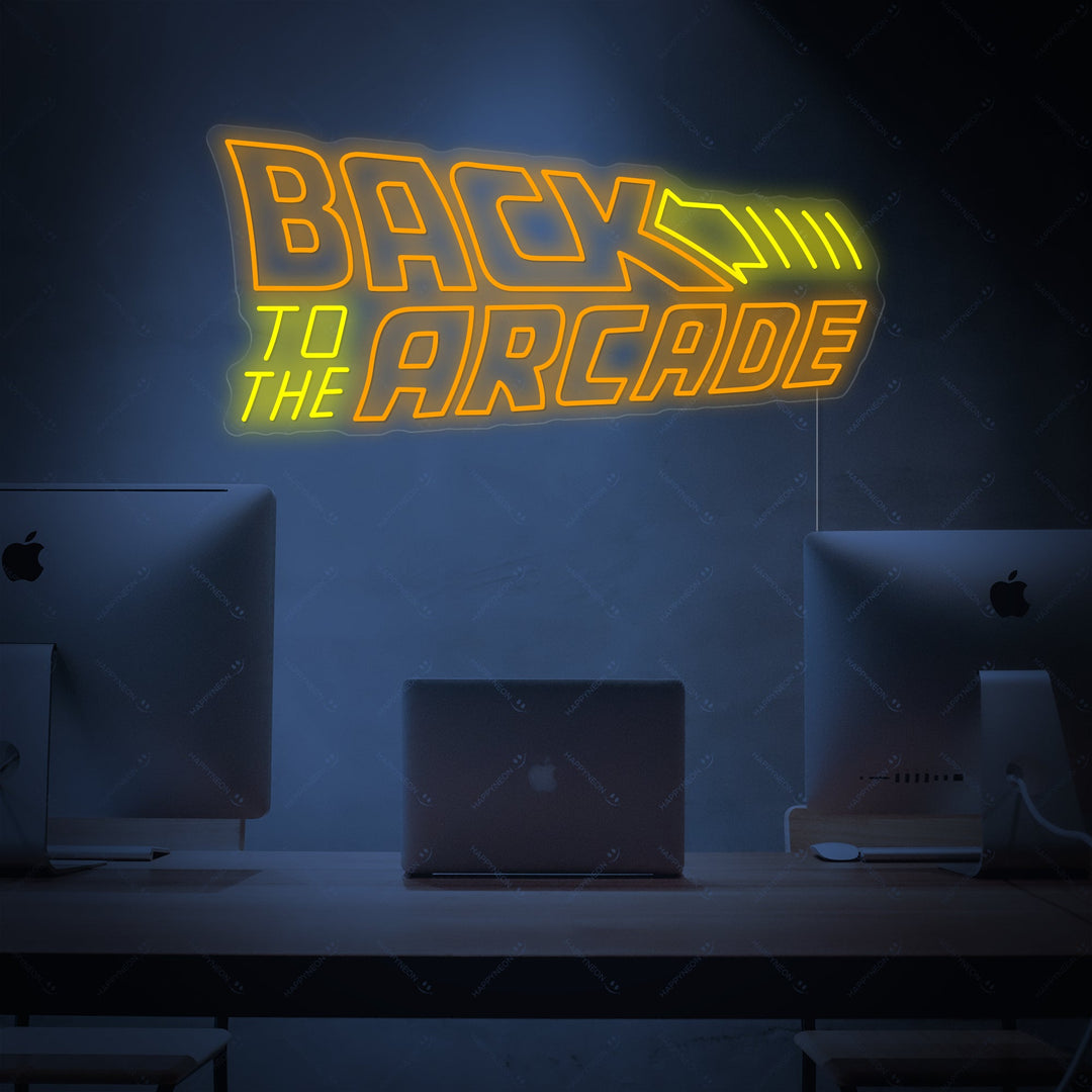 "Back To The Arcade" Neon Sign