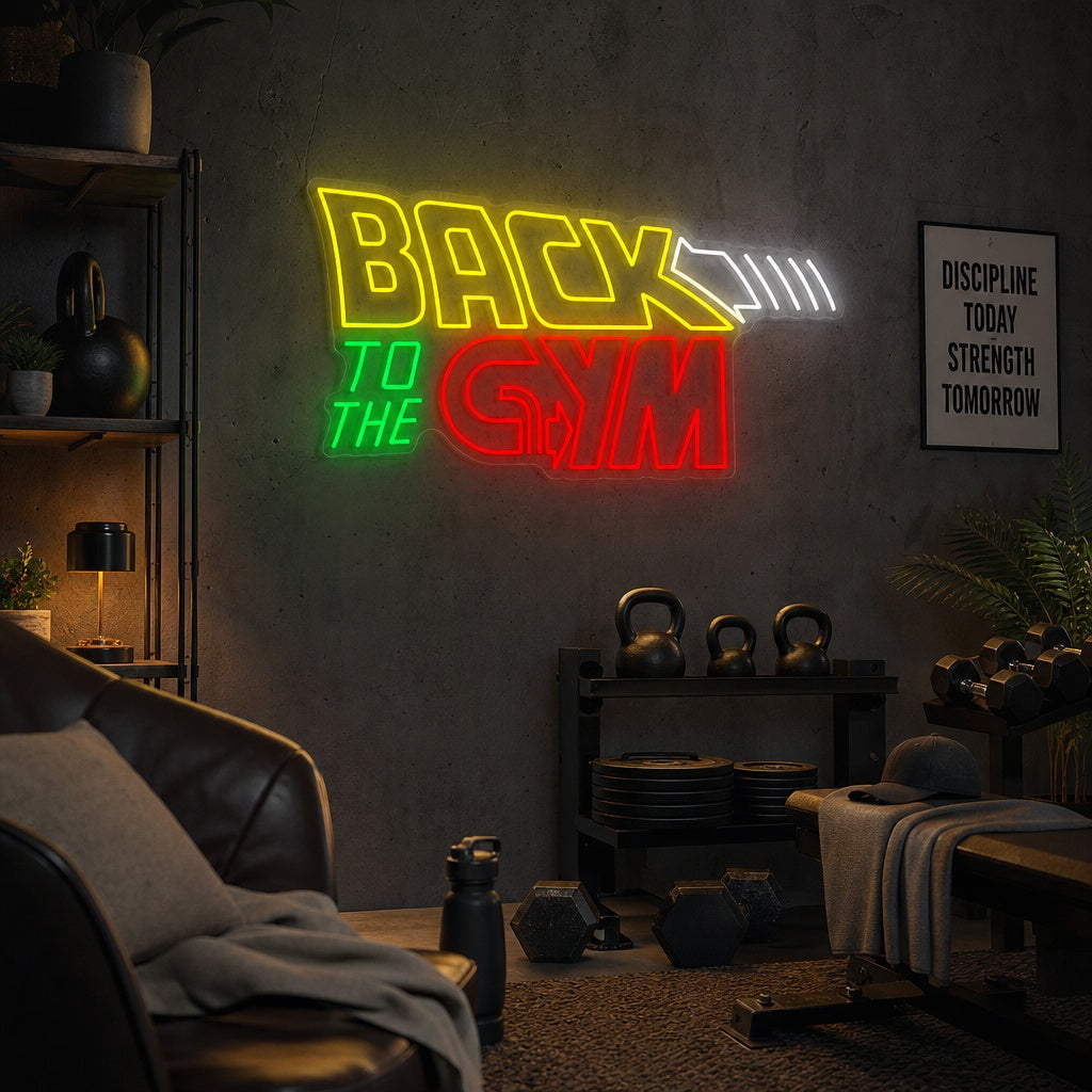"Back To The Gym" Neon Sign