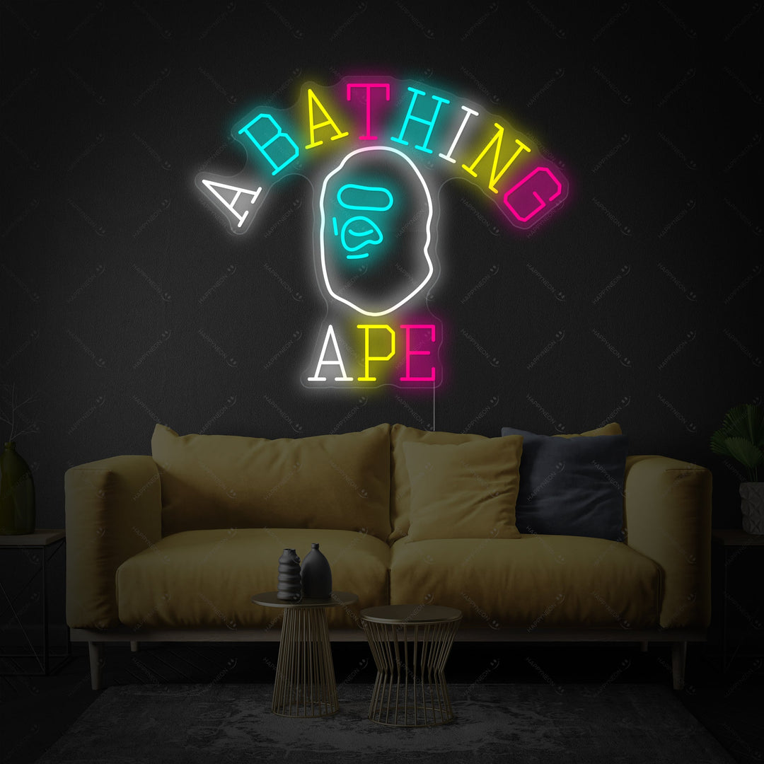 "Bathing Ape" Neon Sign