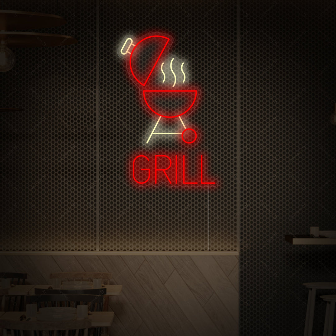 "BBQ Grill" Neon Sign