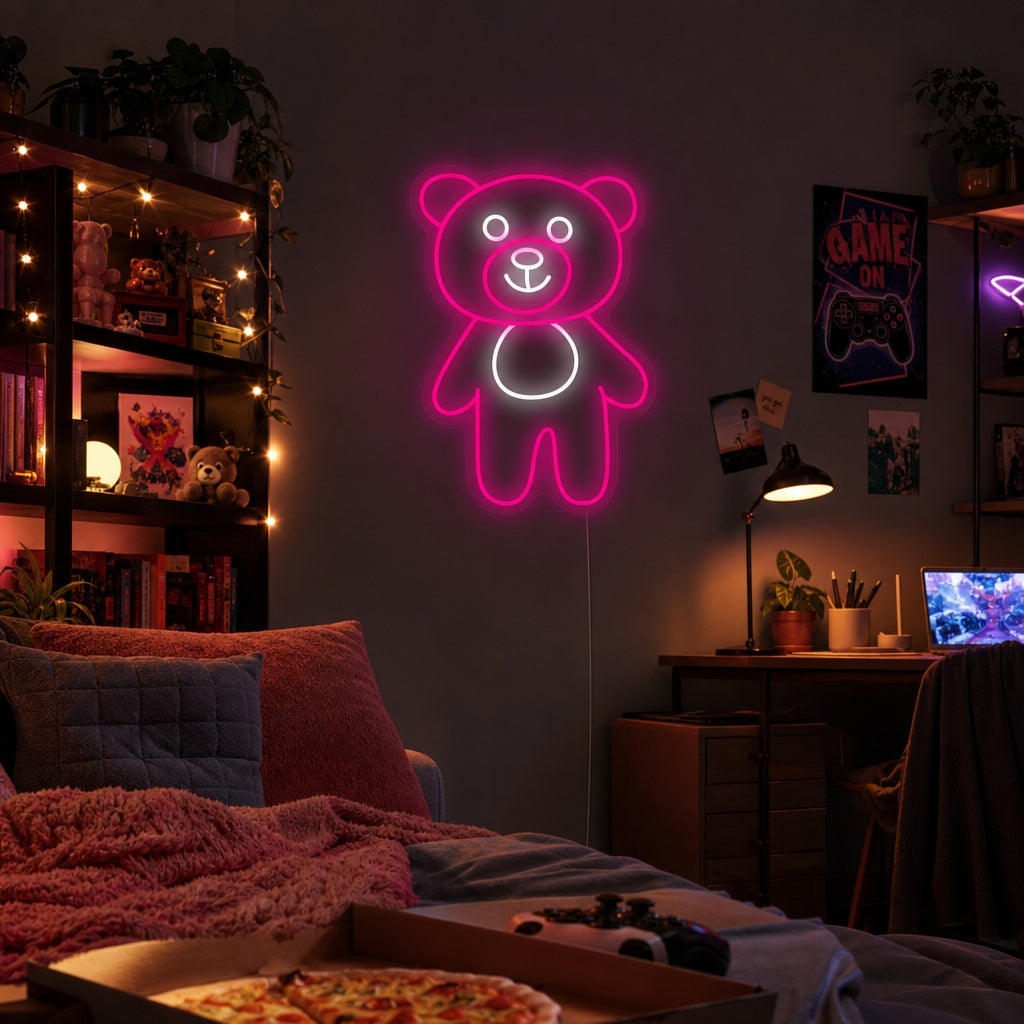 "Bear Buddy" Neon Sign