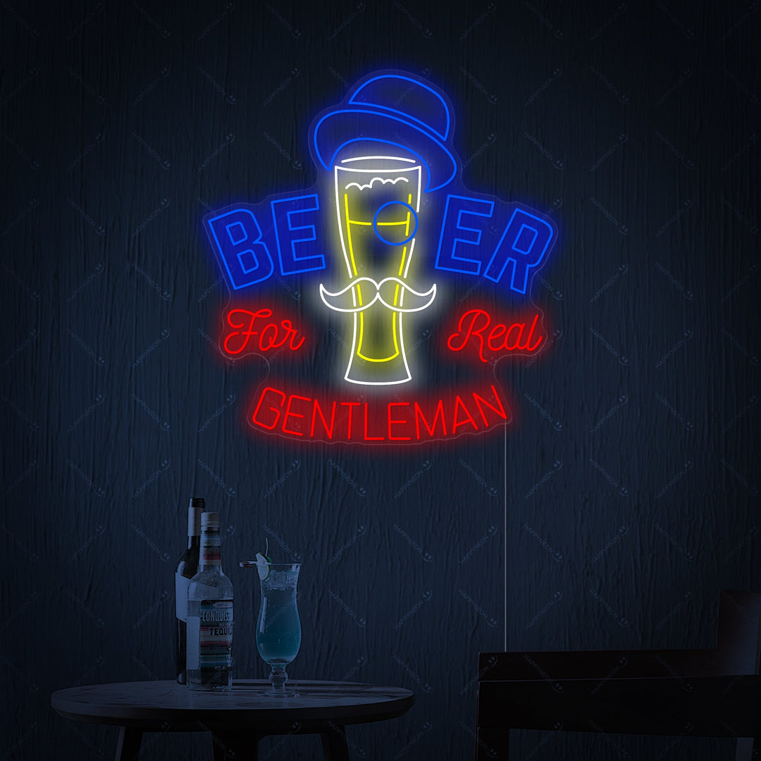 "Beer For Gentleman" Neon Sign