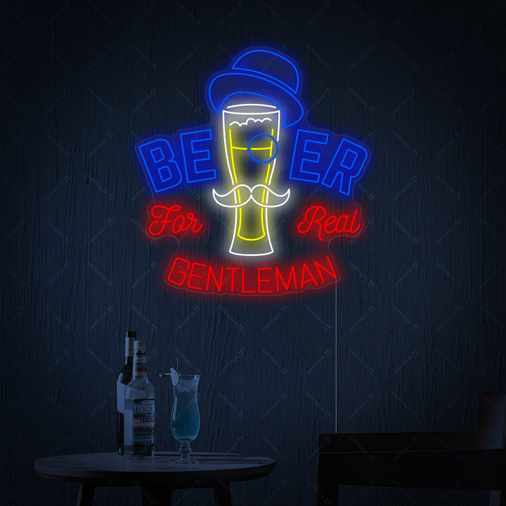 "Beer For Gentleman" Neon Sign