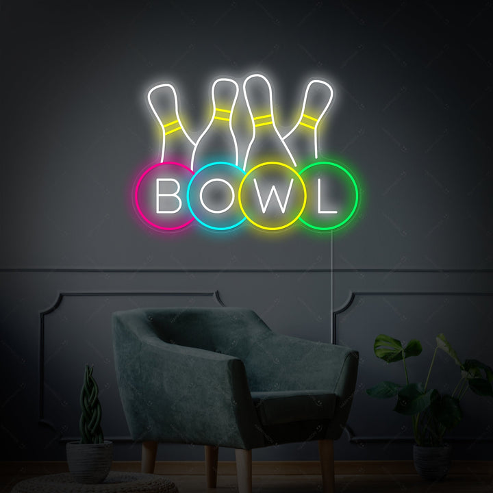 "Bowling Shop Logo" Neon Sign