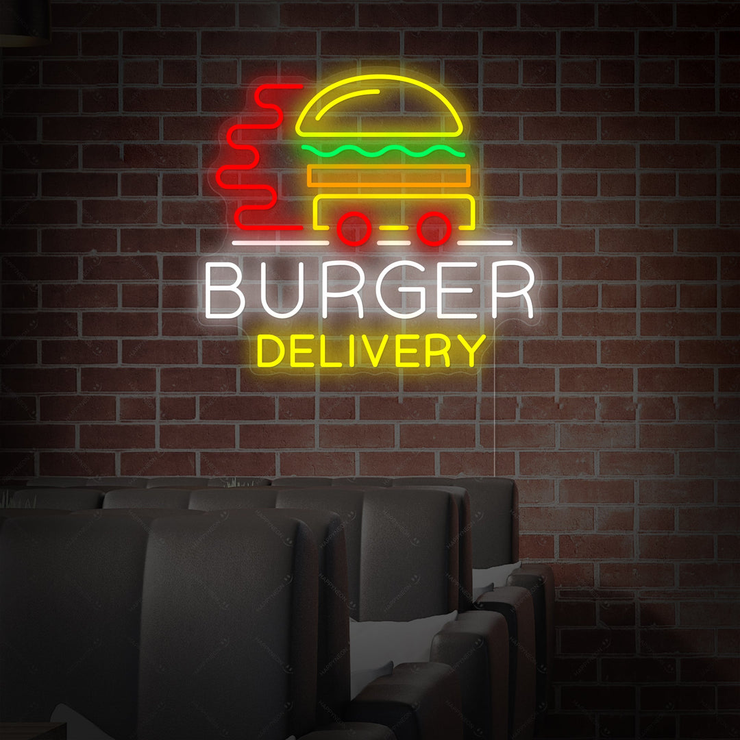 "Burger Delivery" Neon Sign