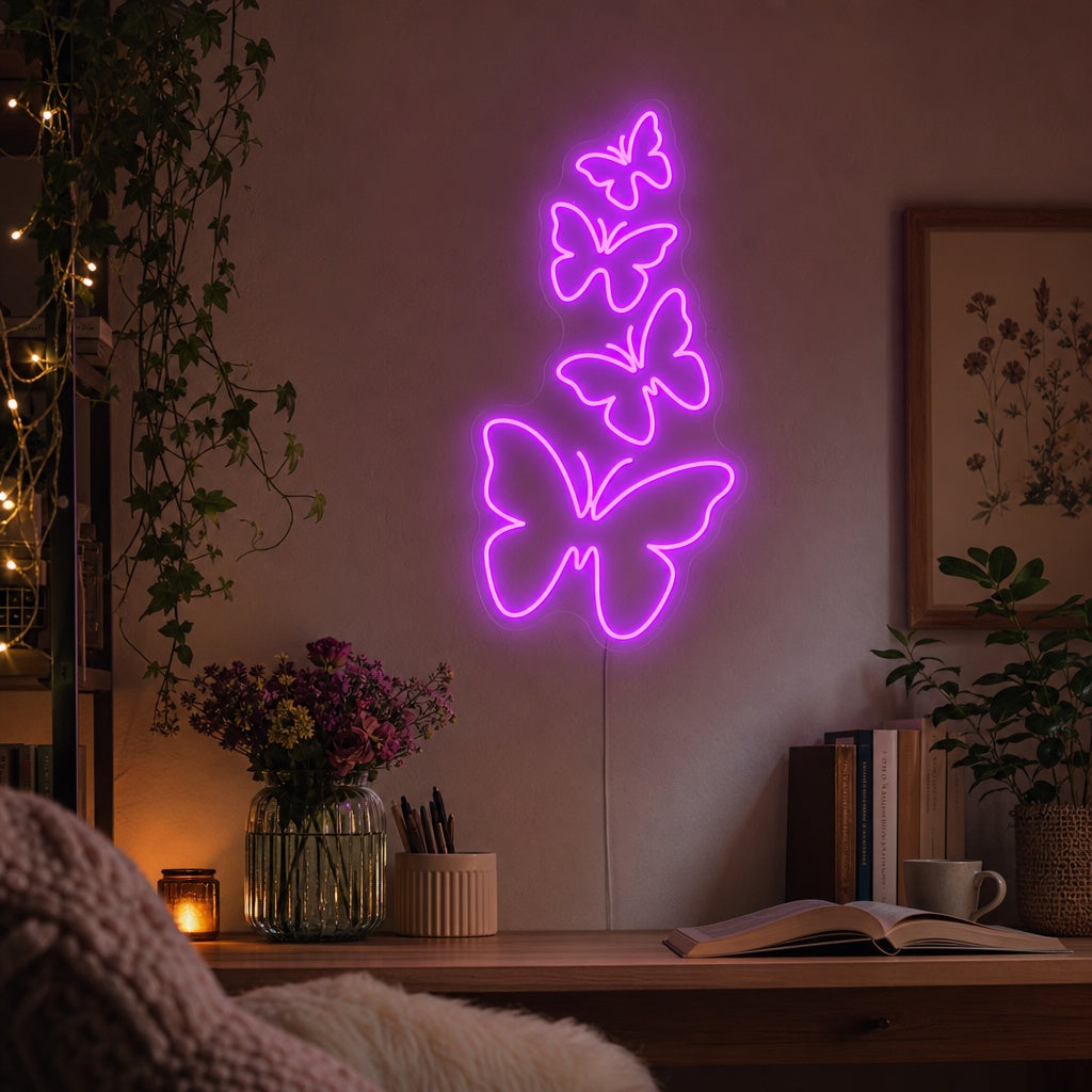 "Butterflies" Neon Sign