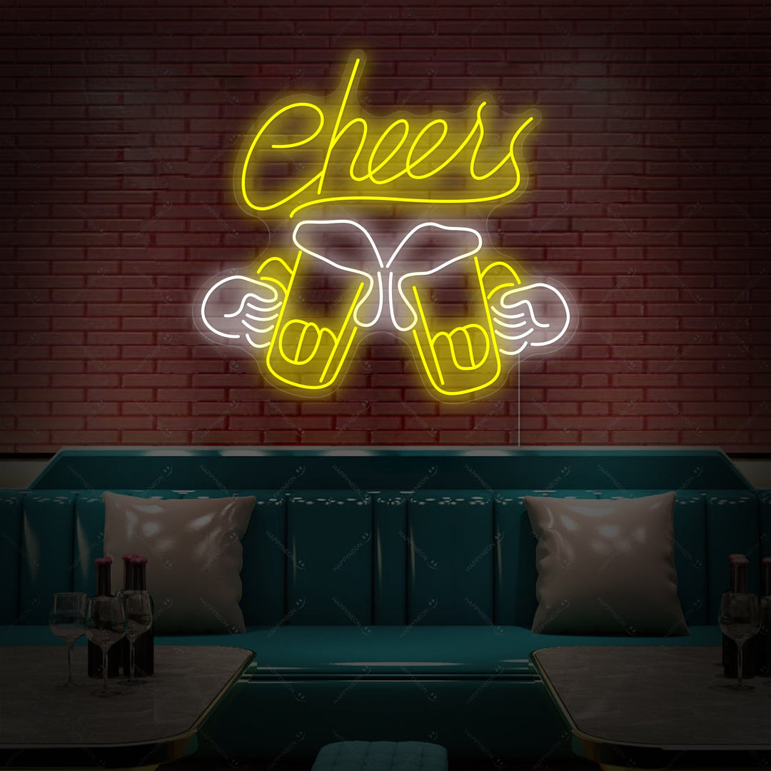 "Cheers" Neon Sign