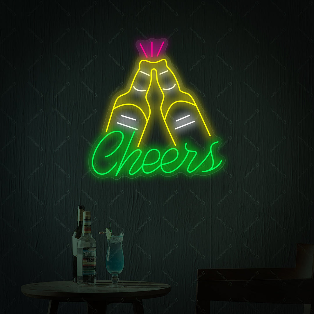 "Cheers" Neon Sign