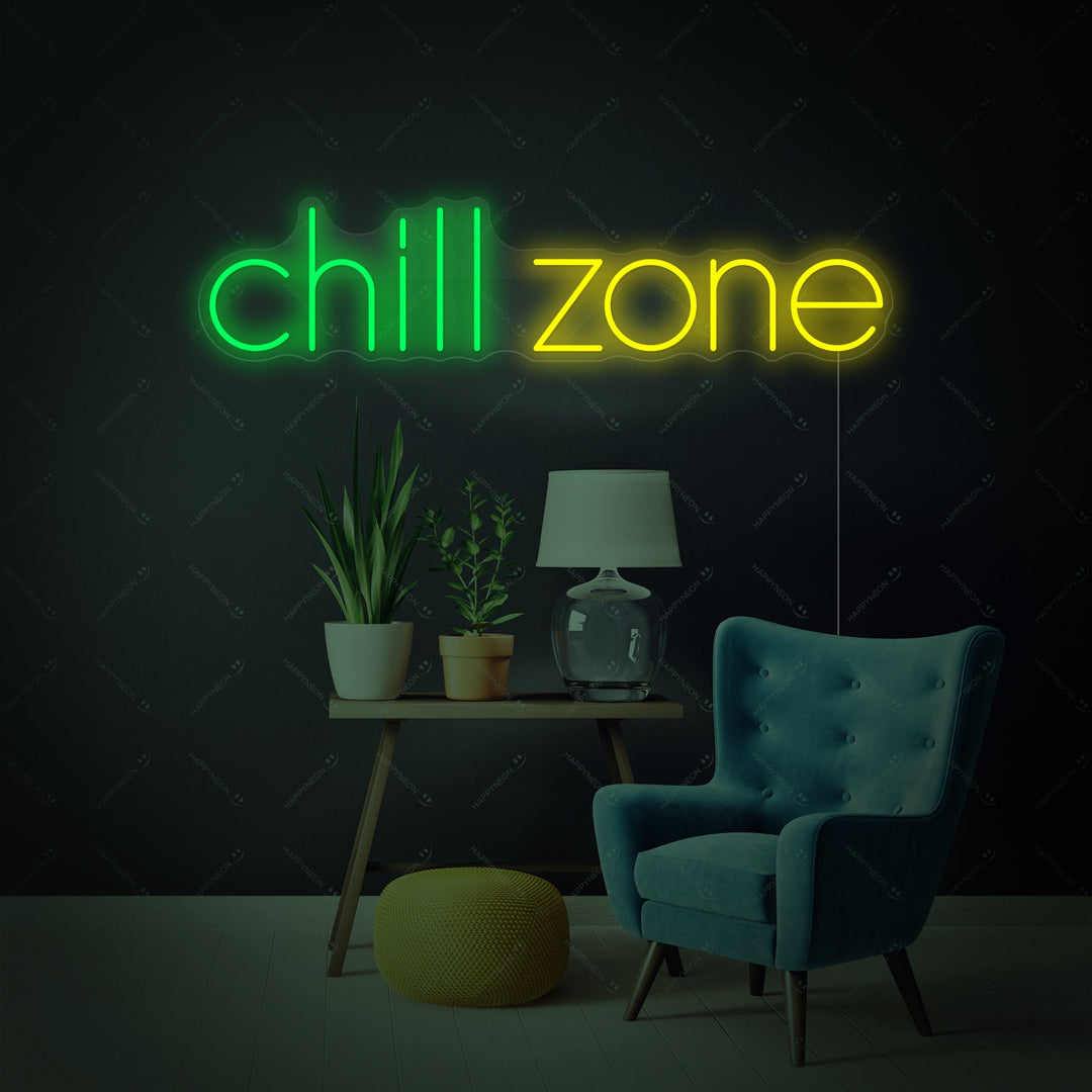 "Chill Zone" Neon Sign