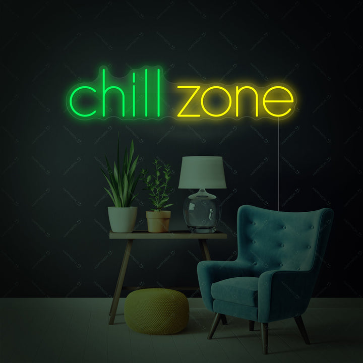 "Chill Zone" Neon Sign