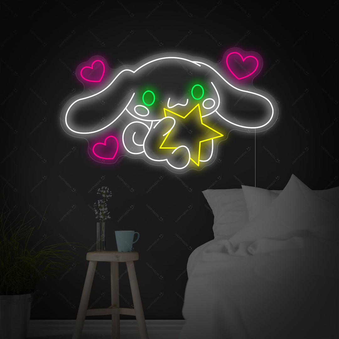 "Cinnamoroll Anime Dog" Neon Sign