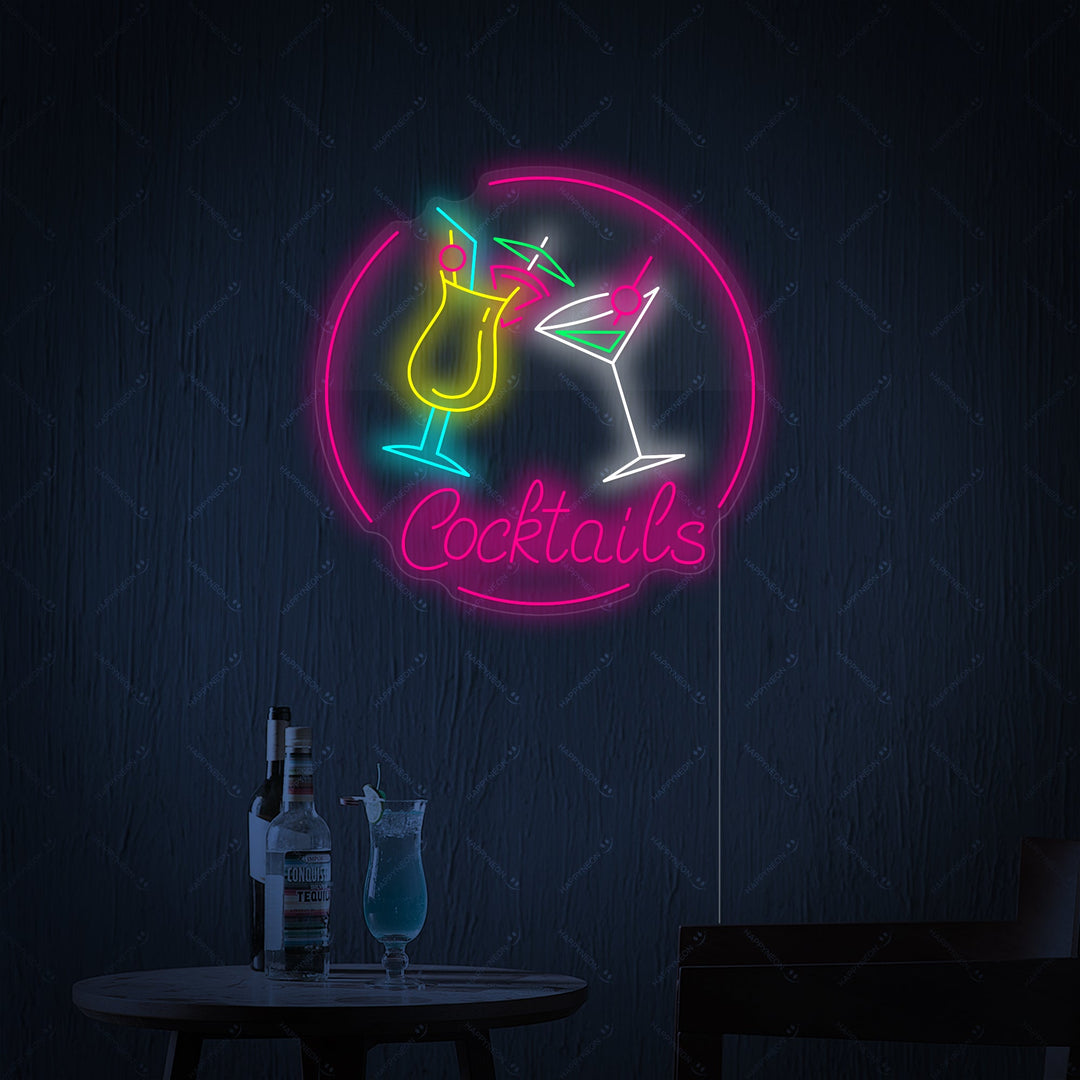 "Cocktails" Neon Sign