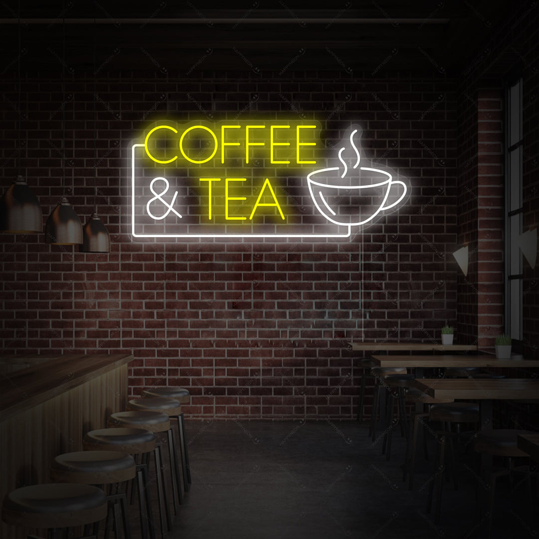 "Coffee & Tea" Neon Sign