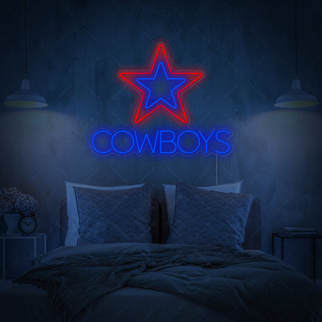 "Cowboys" Neon Sign