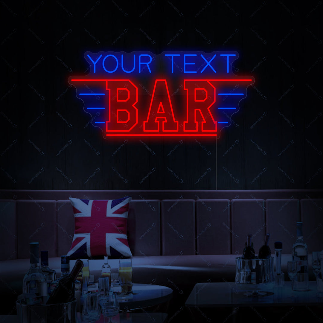 "Custom Bar" Neon Sign