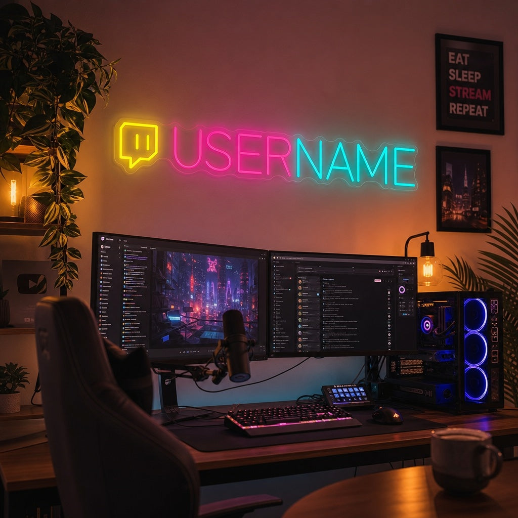 "Custom Twitch Logo" Neon Sign