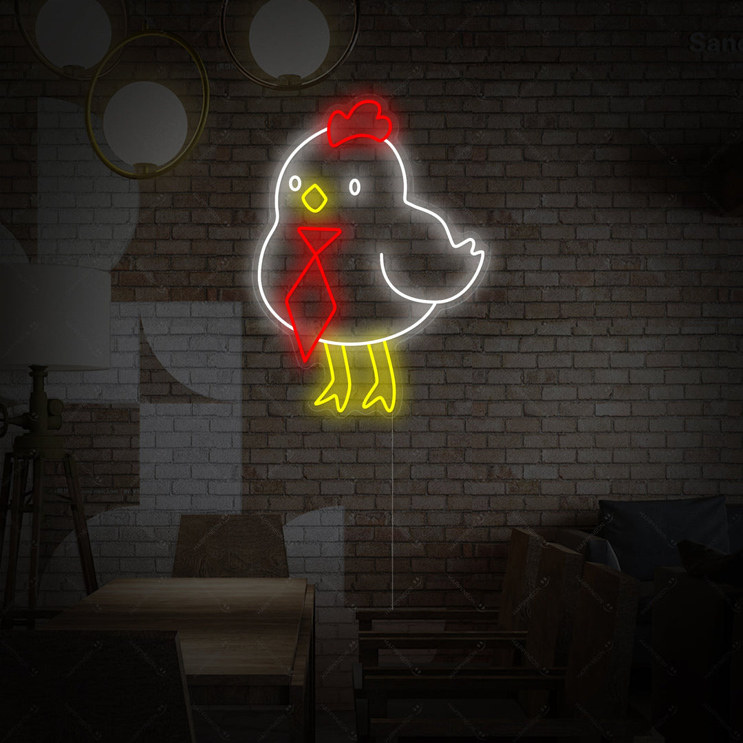 "Cute Little Chicken" Neon Sign