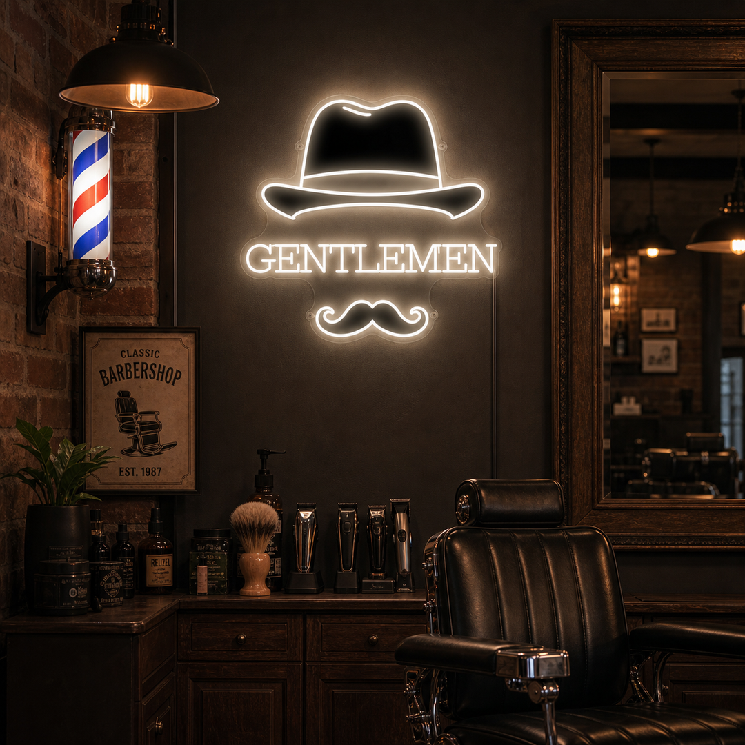 "Gentlemen" Neon Sign
