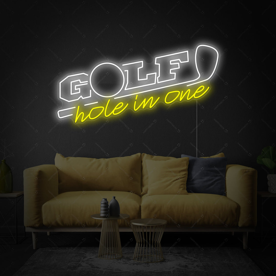 "Golf Hole In One" Neon Sign