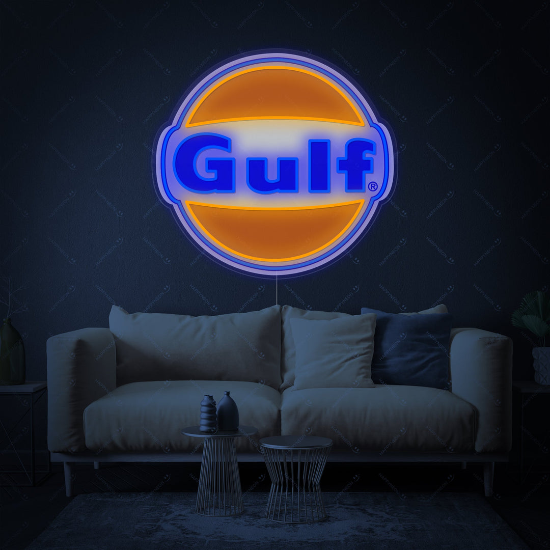 "Gulf Gasoline" Neon Sign