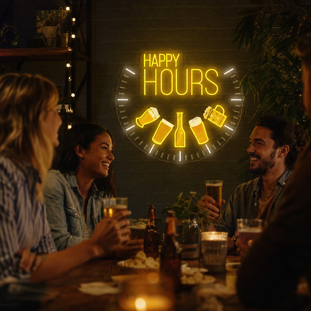 "Happy Hours" Neon Sign
