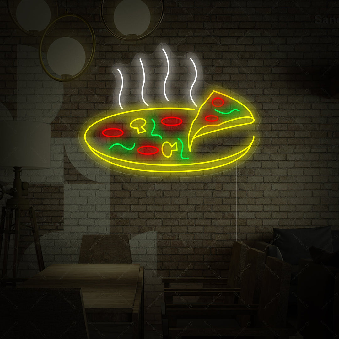 "Hot Delicious Pizza" Neon Sign