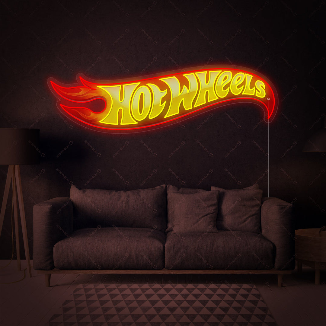 "Hot Wheels Logo" Neon Sign