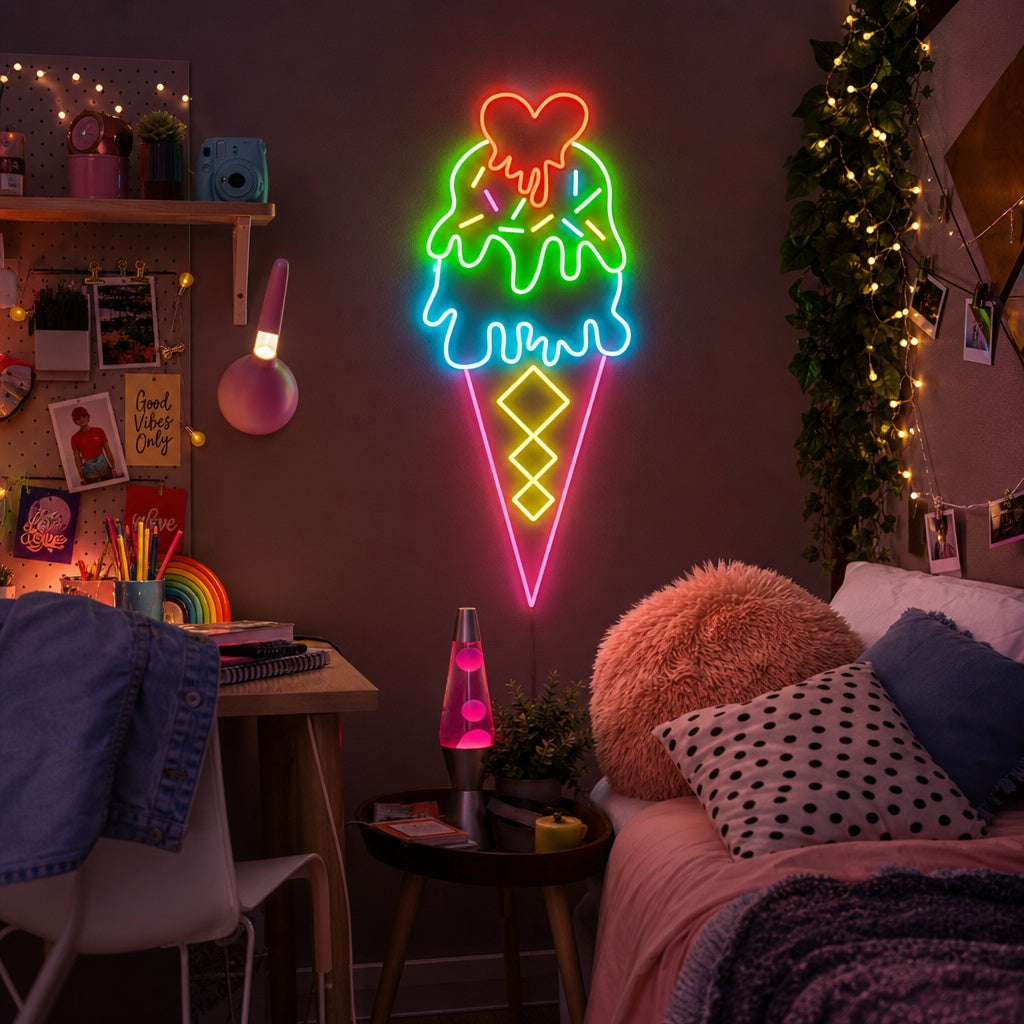 "Ice Cream" Neon Sign