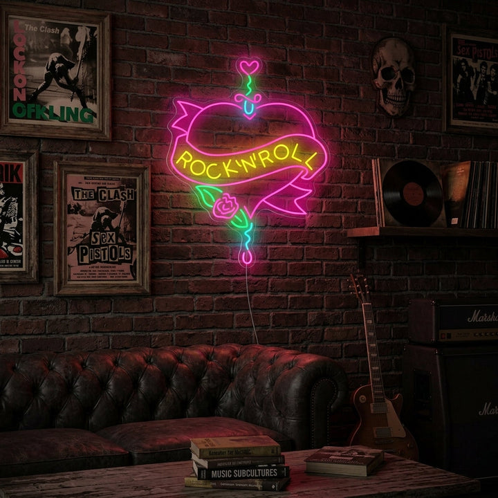 "Rock N Roll" Neon Sign