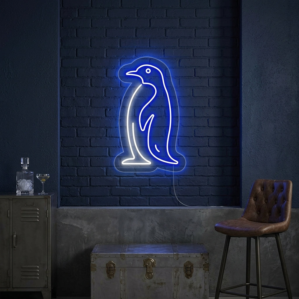 "Antarctic Penguin" Neon Sign