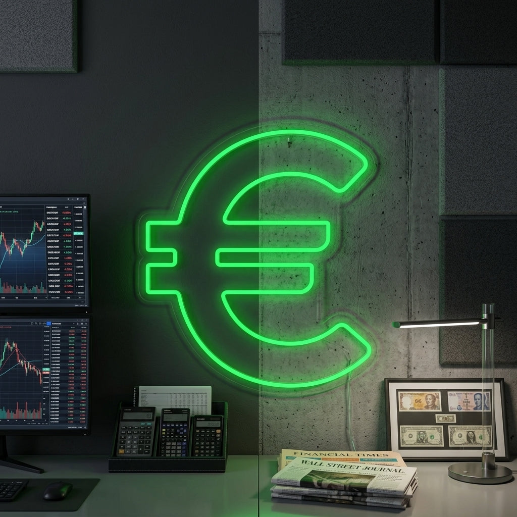 "Euro Symbol" Neon Sign