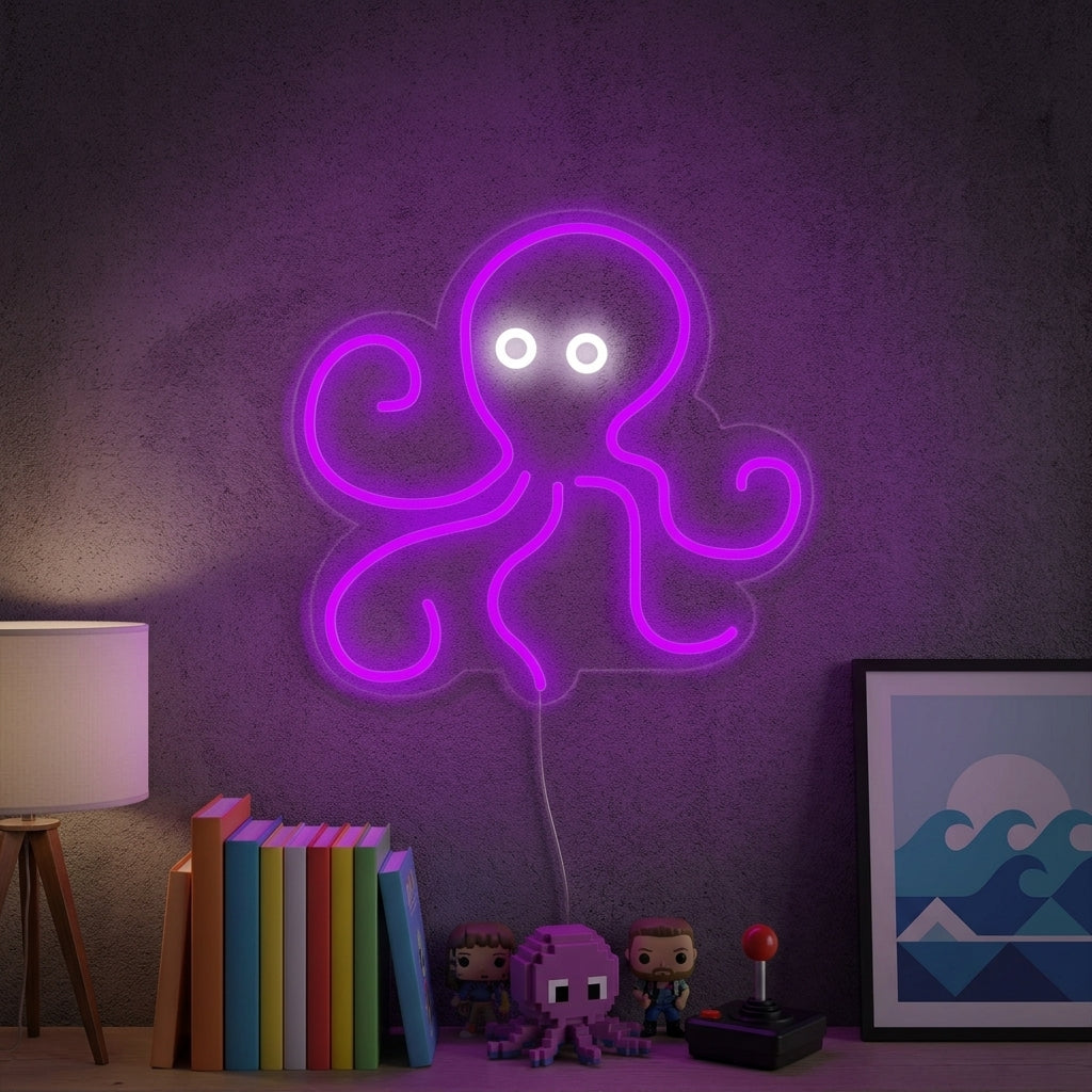 "Octopus Sea Animal" Neon Sign