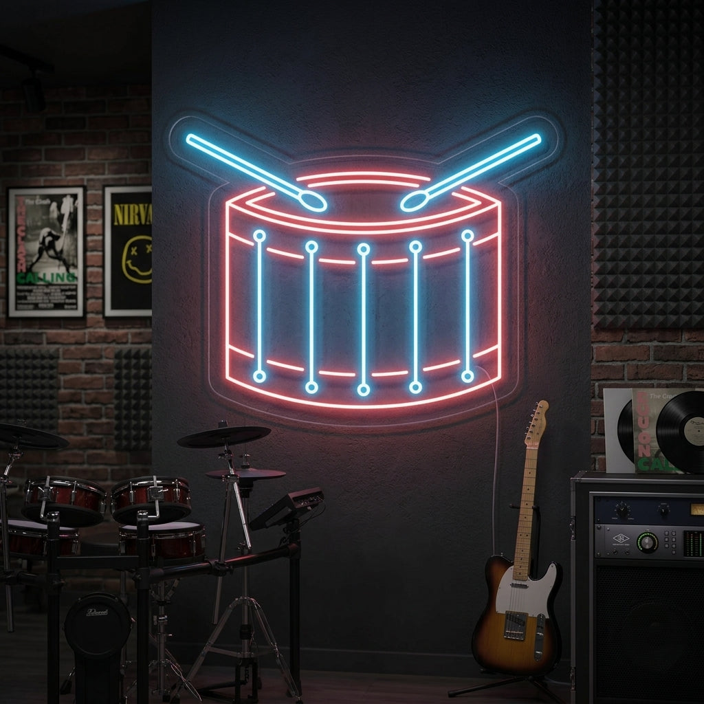 "Drum" Neon Sign
