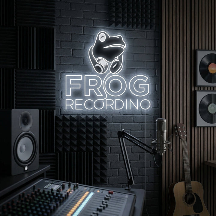 "Frog Recording" Neon Sign