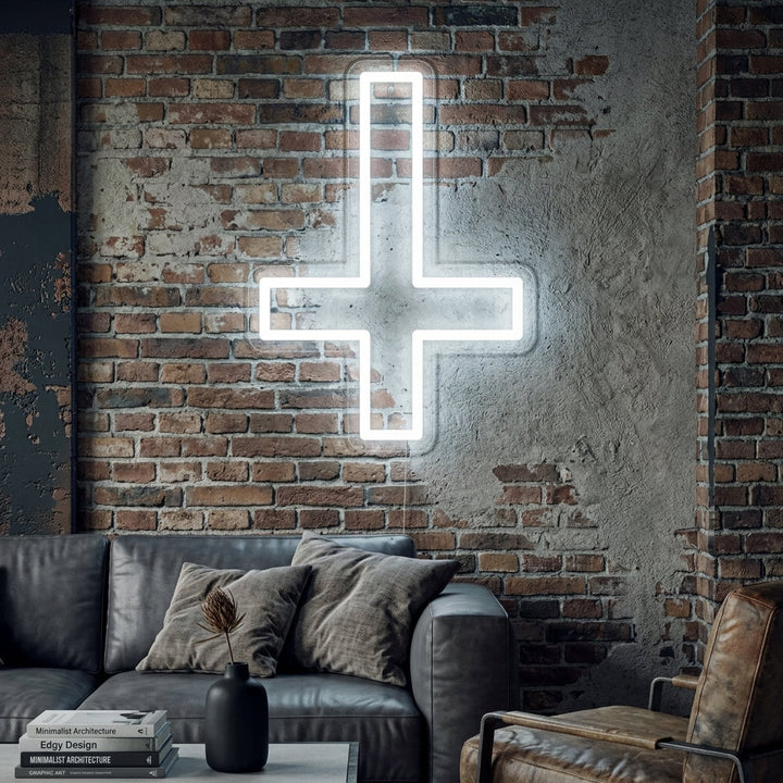 "Christian Cross Saint Peter" Neon Sign