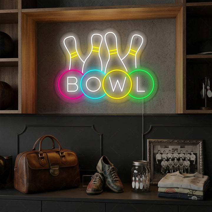 "Bowling Shop Logo" Neon Sign