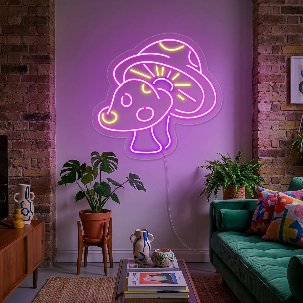 "Mushroom" Neon Sign