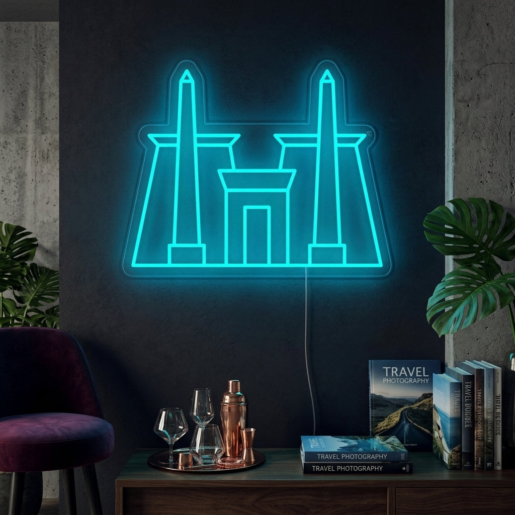 "Egypt Karnak Temple" Neon Sign