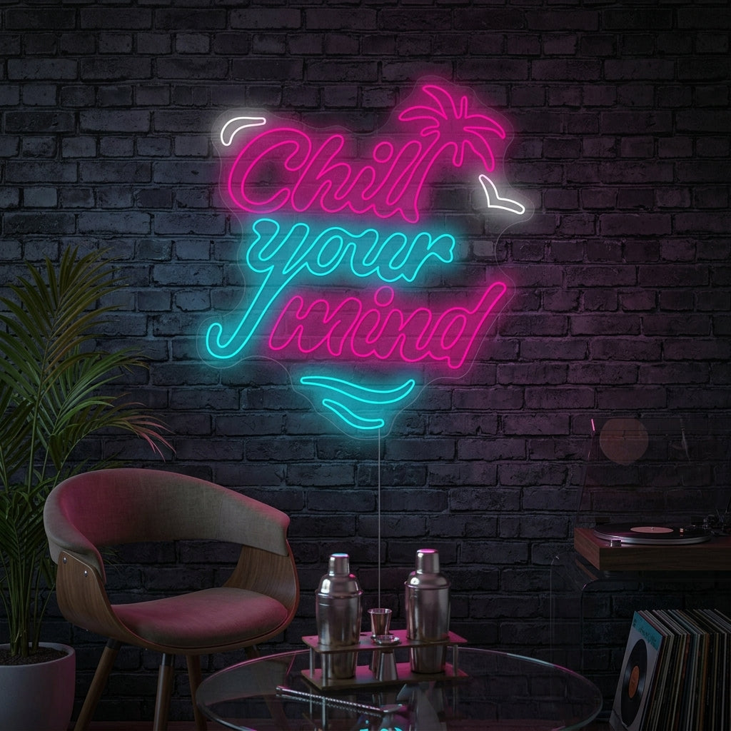 "Chill Your Mind" Neon Sign