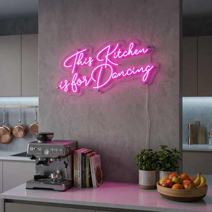 "This Kitchen is-for Dancing" Neon Sign