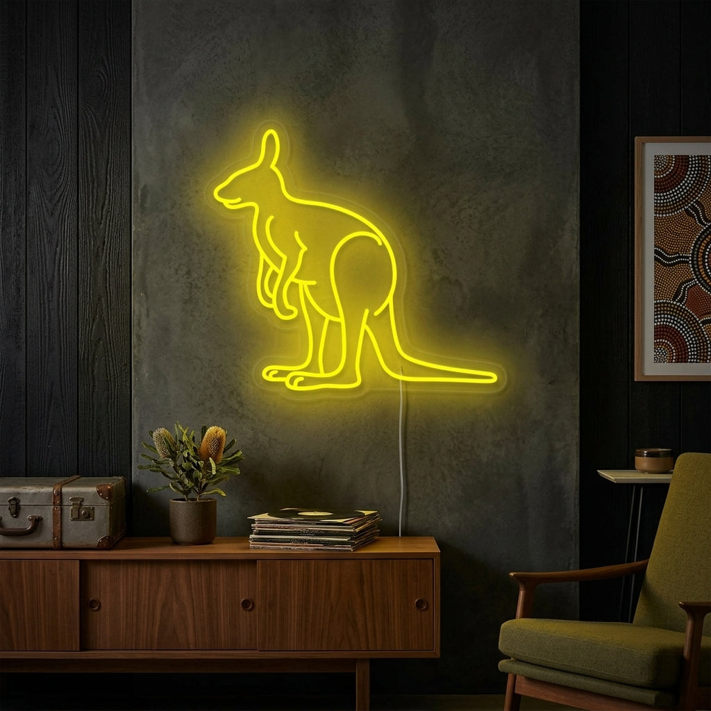 "Australia Kangaroo" Neon Sign
