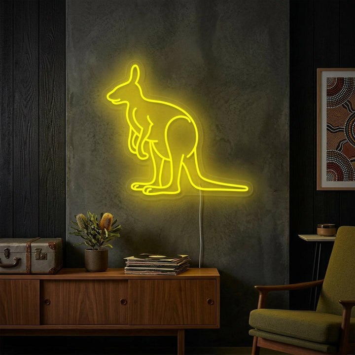 "Australia Kangaroo" Neon Sign