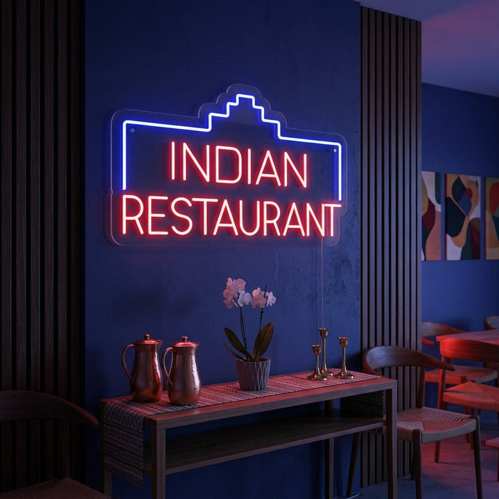"INDIAN RESTAURANT" Neon Sign