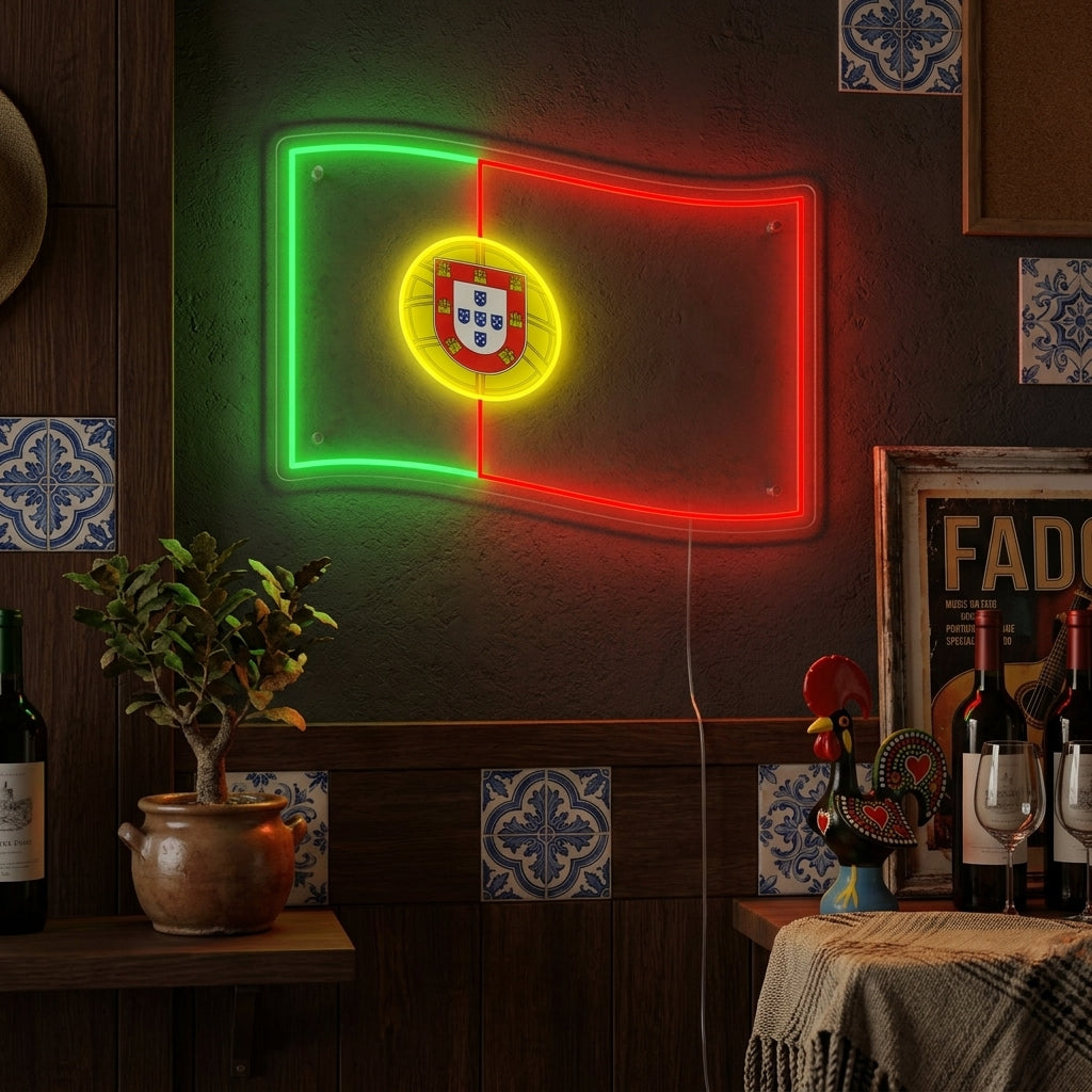 "Flag of Portugal" Neon Sign