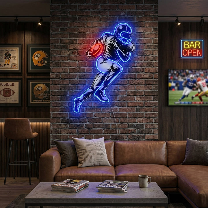"American Football Player" Neon Sign