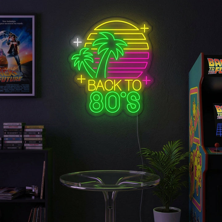 "Back To 80s" Neon Sign