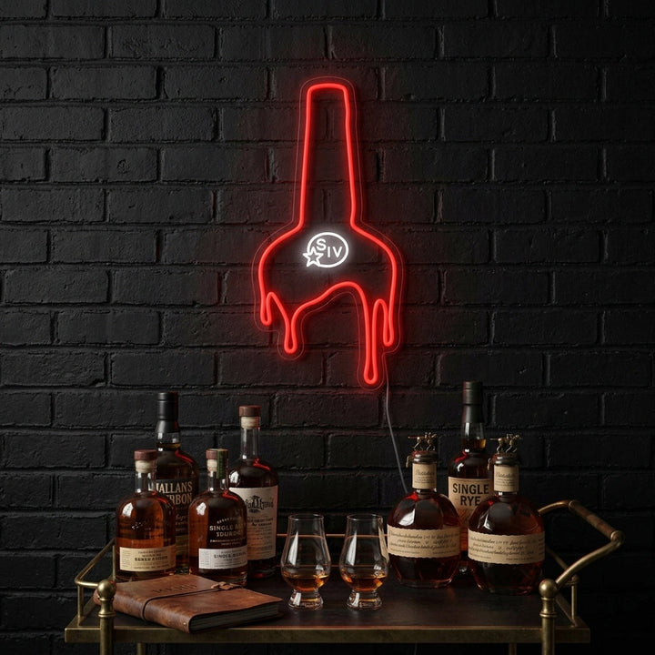 "Iconic Makers Whisky Bar" Neon Sign