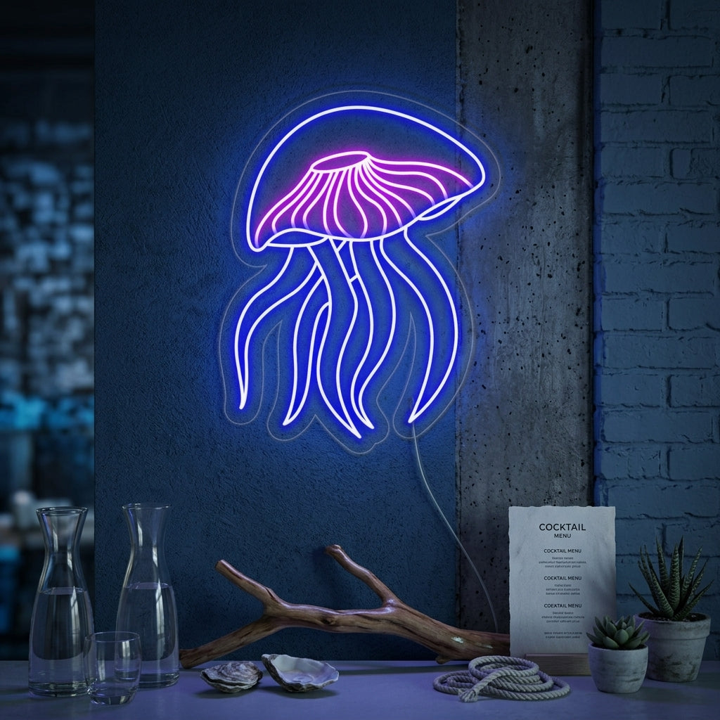 "Jellyfish" Neon Sign